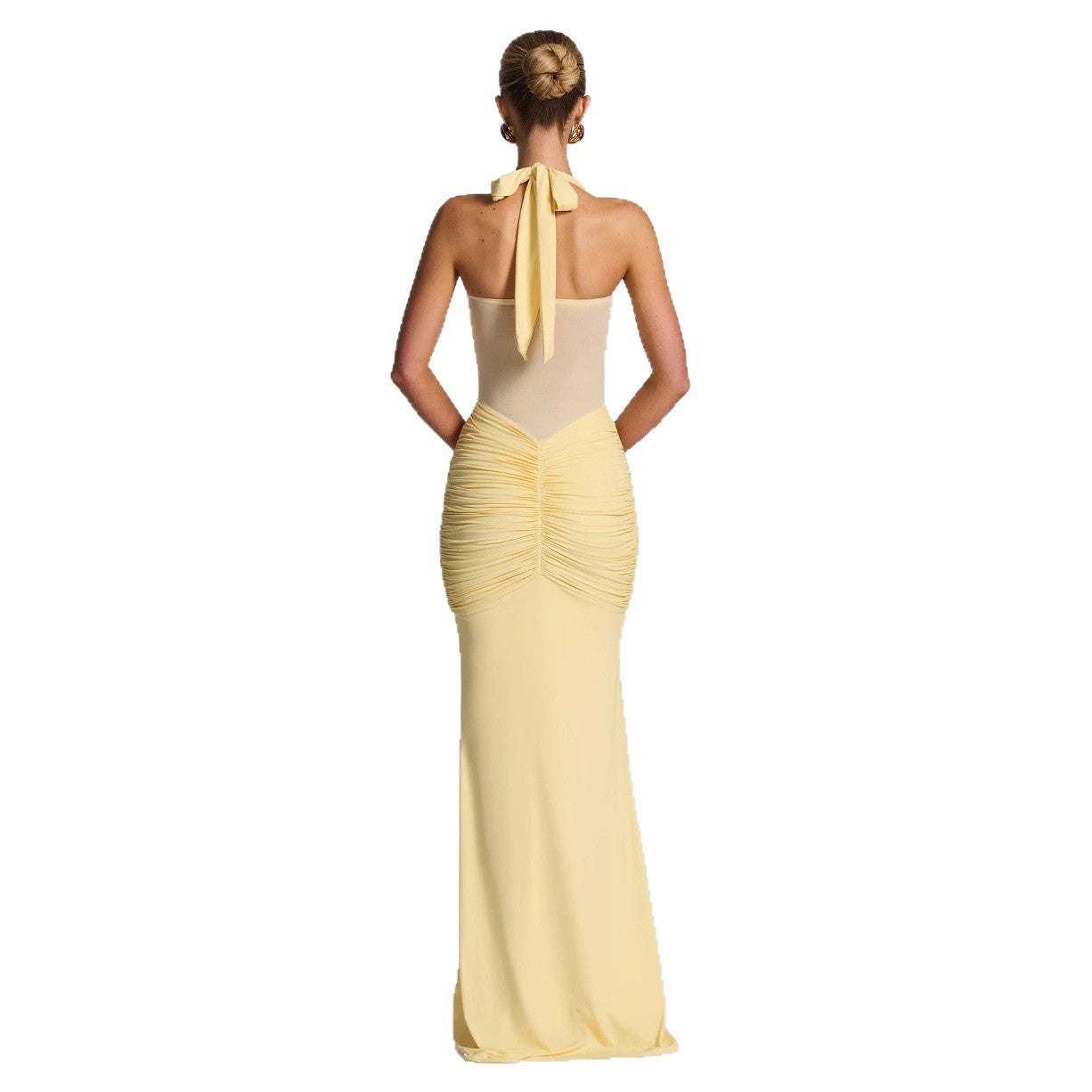 Women's Ribbon Slim-fit Sheath Dress