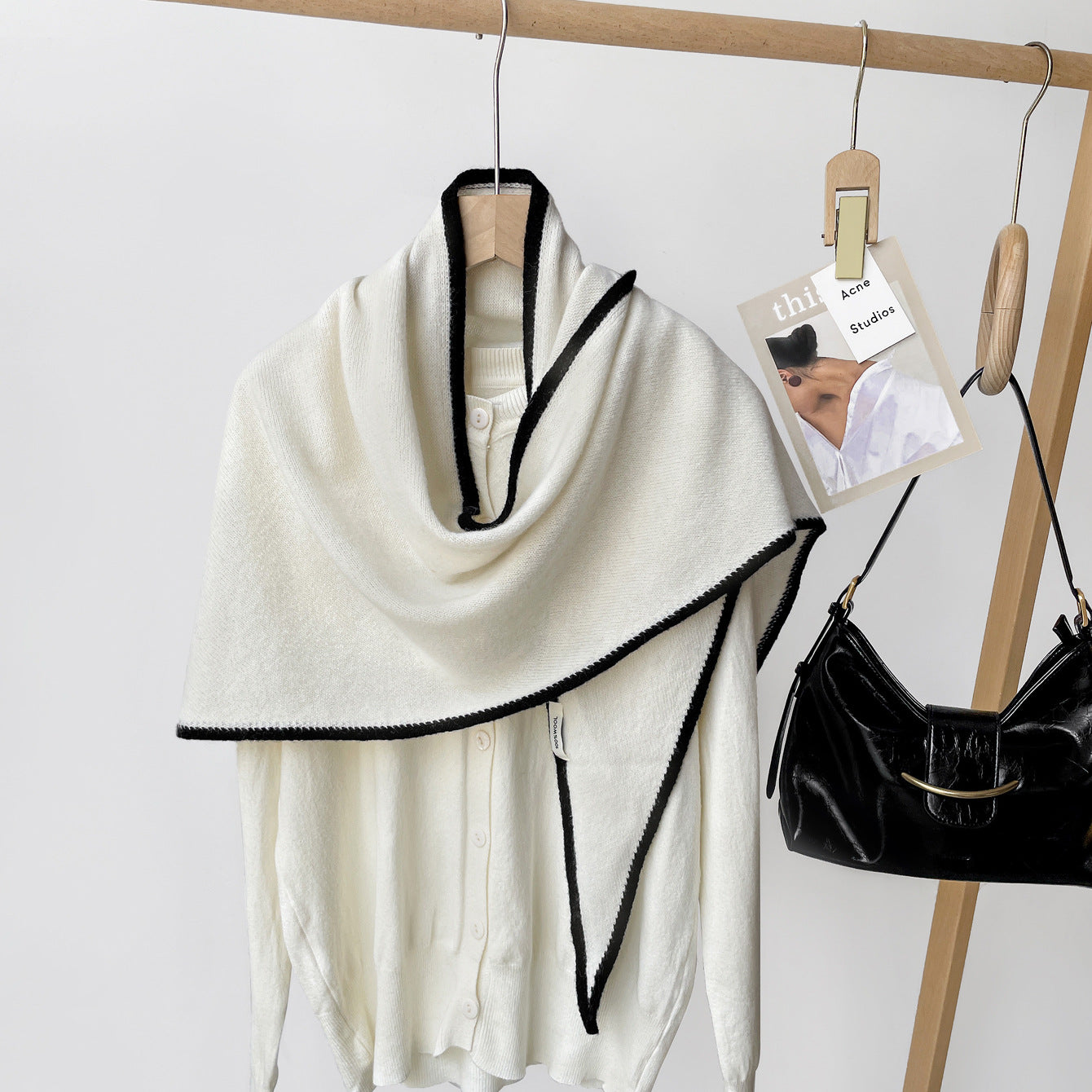 Triangle Knitted Shawl  Scarf