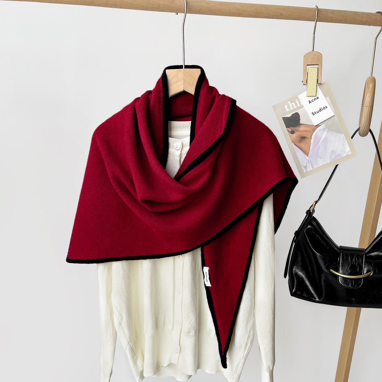 Triangle Knitted Shawl  Scarf