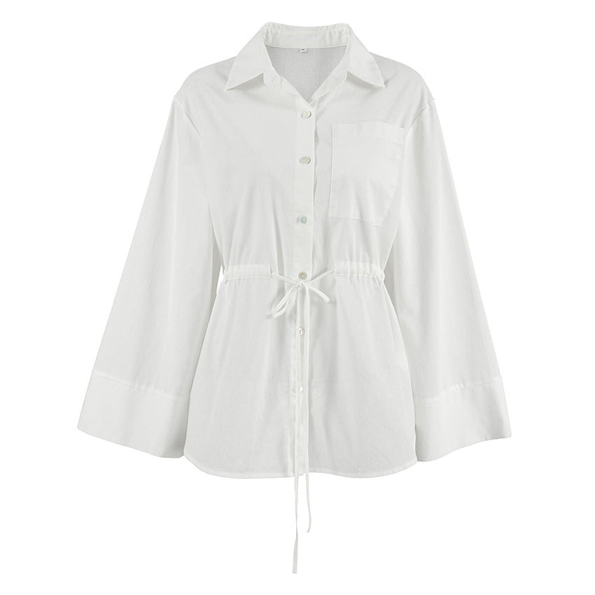 Linen Loose Lapels Shirt